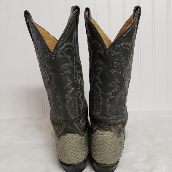 Justin mens snakeskin boots 8 - Picture 6 of 9